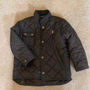 Brown quilted barn jacket
